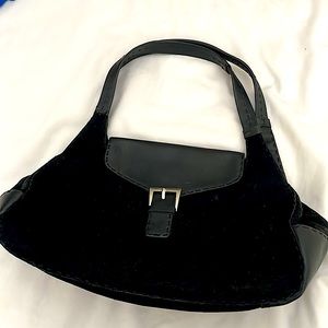 Ann Taylor black suede bag